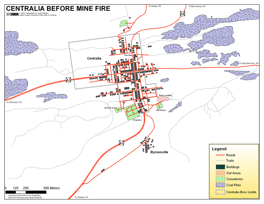 Centralia Map
